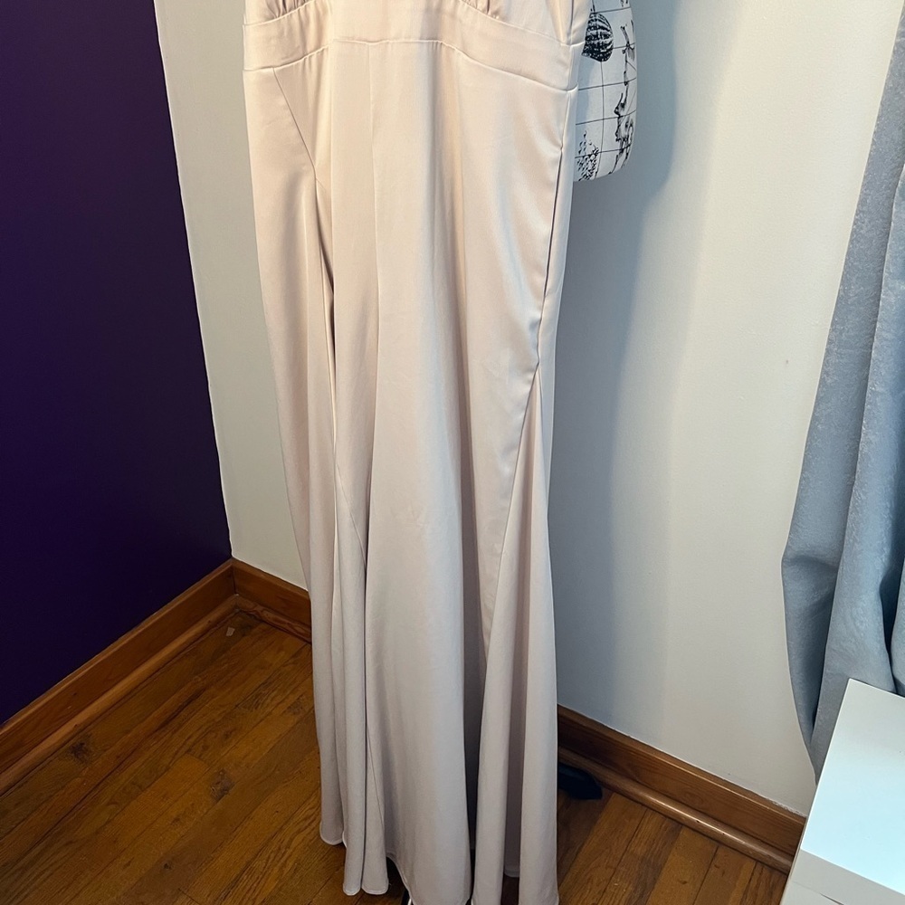 INA Cream Colored High Neck Jumpsuit - Picture 4 of 8